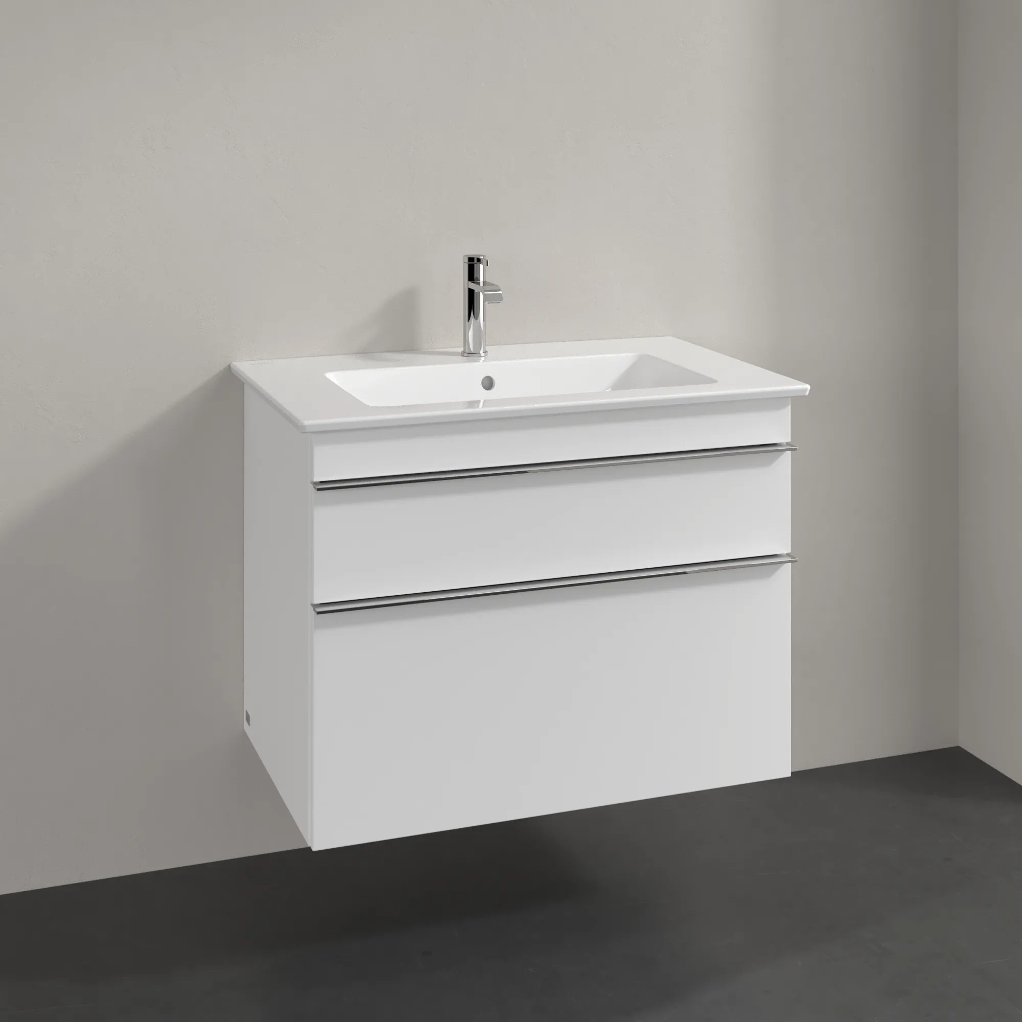 Villeroy & Boch Waschtischunterschrank „Venticello“ für Schrankwaschtisch 753 × 590 × 502 mm Weiß Matt, für Becken mittig