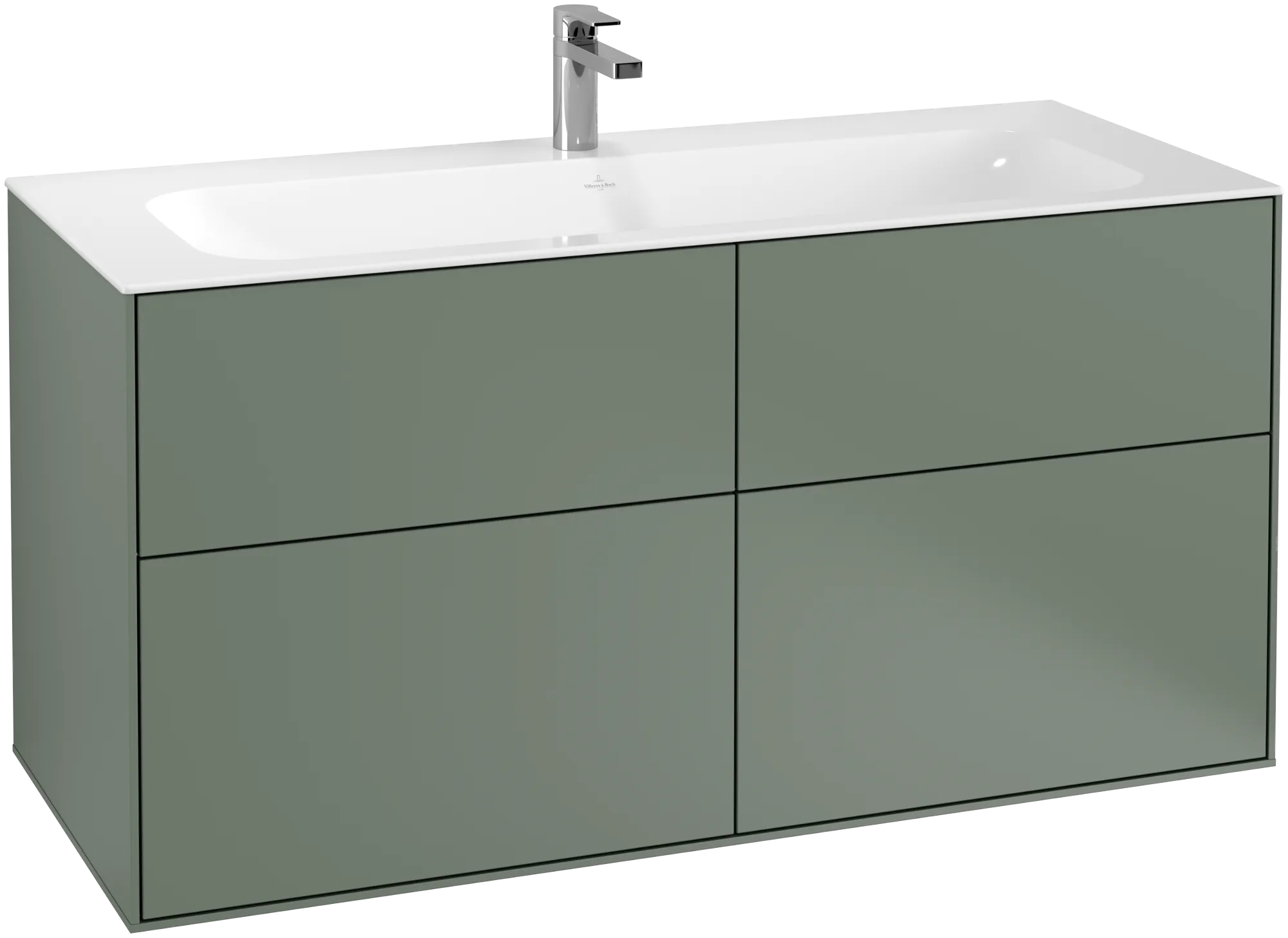 Villeroy & Boch Finion Waschbeckenunterschrank G05 1196x591x498mm Olive Matt Lacquer