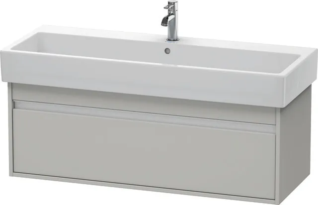 Duravit Waschtischunterschrank wandhängend „Ketho“ 115 × 41 × 44 cm Betongrau Matt