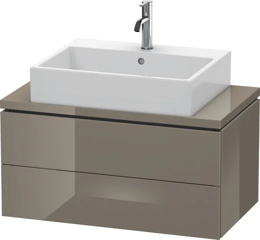 Duravit Waschtischunterschrank wandhängend „L-Cube“ 82 × 40 × 47,7 cm Flannel Grey Hochglanz
