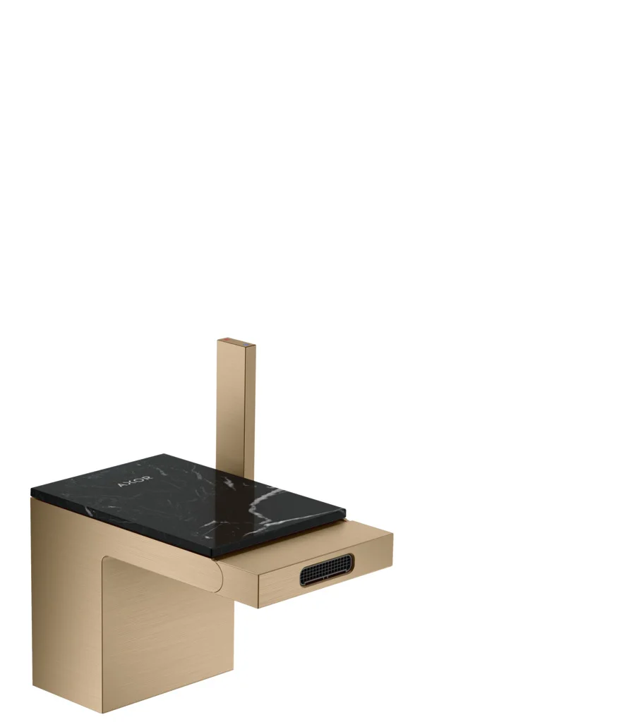 Hansgrohe AXOR MyEdition Platte Marmor Nero Marquina, Länge 117 mm, abnehmbar