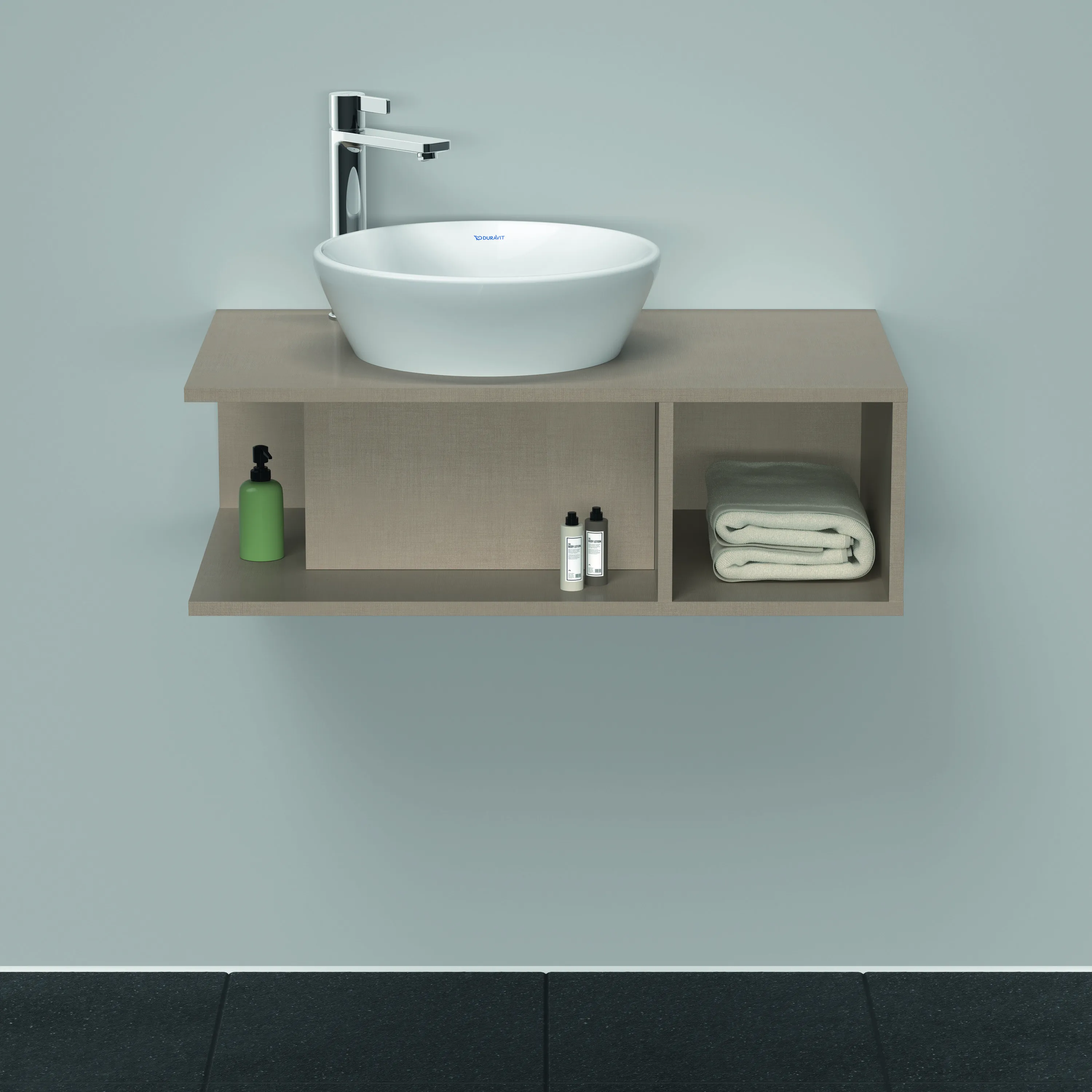 Duravit Waschtischunterschrank wandhängend „D-Neo“ 80 × 26 × 48 cm Leinen Duravit Waschtischunterschrank wandhängend „D-Neo“ 80 × 26 × 48 cm Leinen