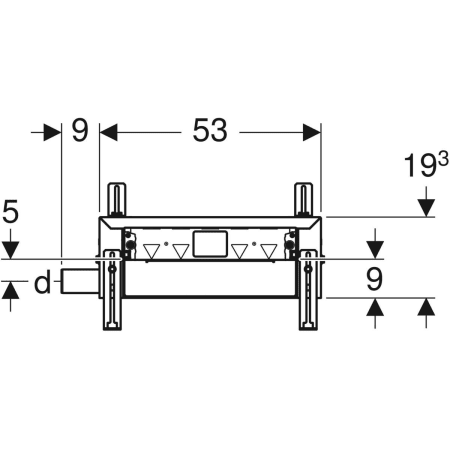 Geberit Vorwand-/Einbauelement für Bad-/Duscharmatur „Kombifix“ Geberit Vorwand-/Einbauelement für Bad-/Duscharmatur „Kombifix“