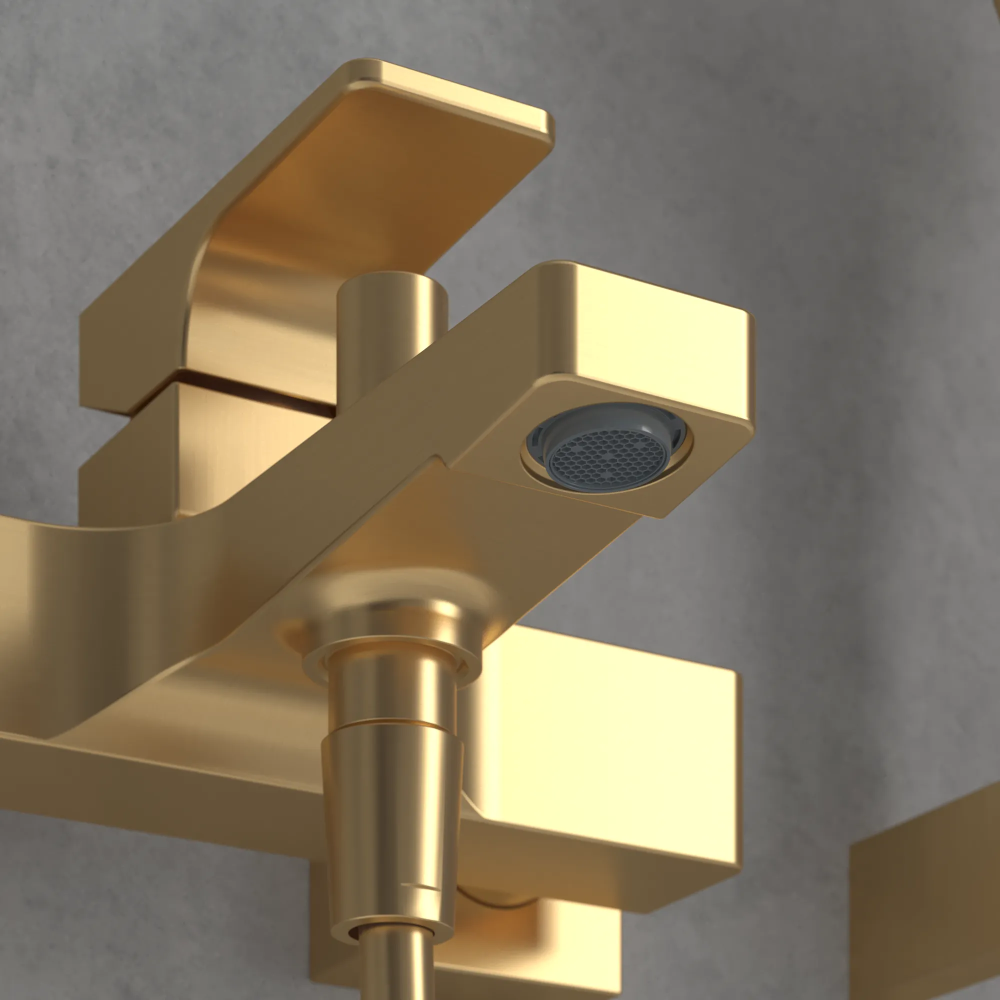 Villeroy & Boch Architectura Square Einhebel-Badewannenarmatur, Brushed Gold, 101 x 210 x 198 mm, Comfortstrahl mit AirPlus, SmartPressure, EasyClean Villeroy & Boch Architectura Square Einhebel-Badewannenarmatur, Brushed Gold, 101 x 210 x 198 mm, Comfortstrahl mit AirPlus, SmartPressure, EasyClean