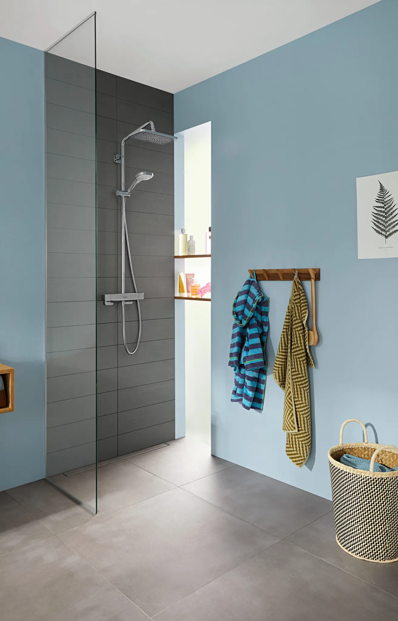 Showerpipe Croma E 280 1jet chrom mit Brausethermostat