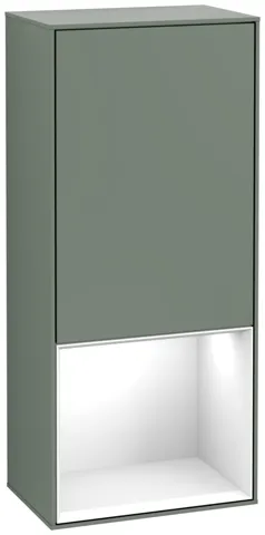 Villeroy & Boch Seitenschrank „Finion“ 41,8 × 93,6 cm 1 Tür, Anschlag rechts, mit Wand- und Regalelementbeleuchtung Anschlag rechts