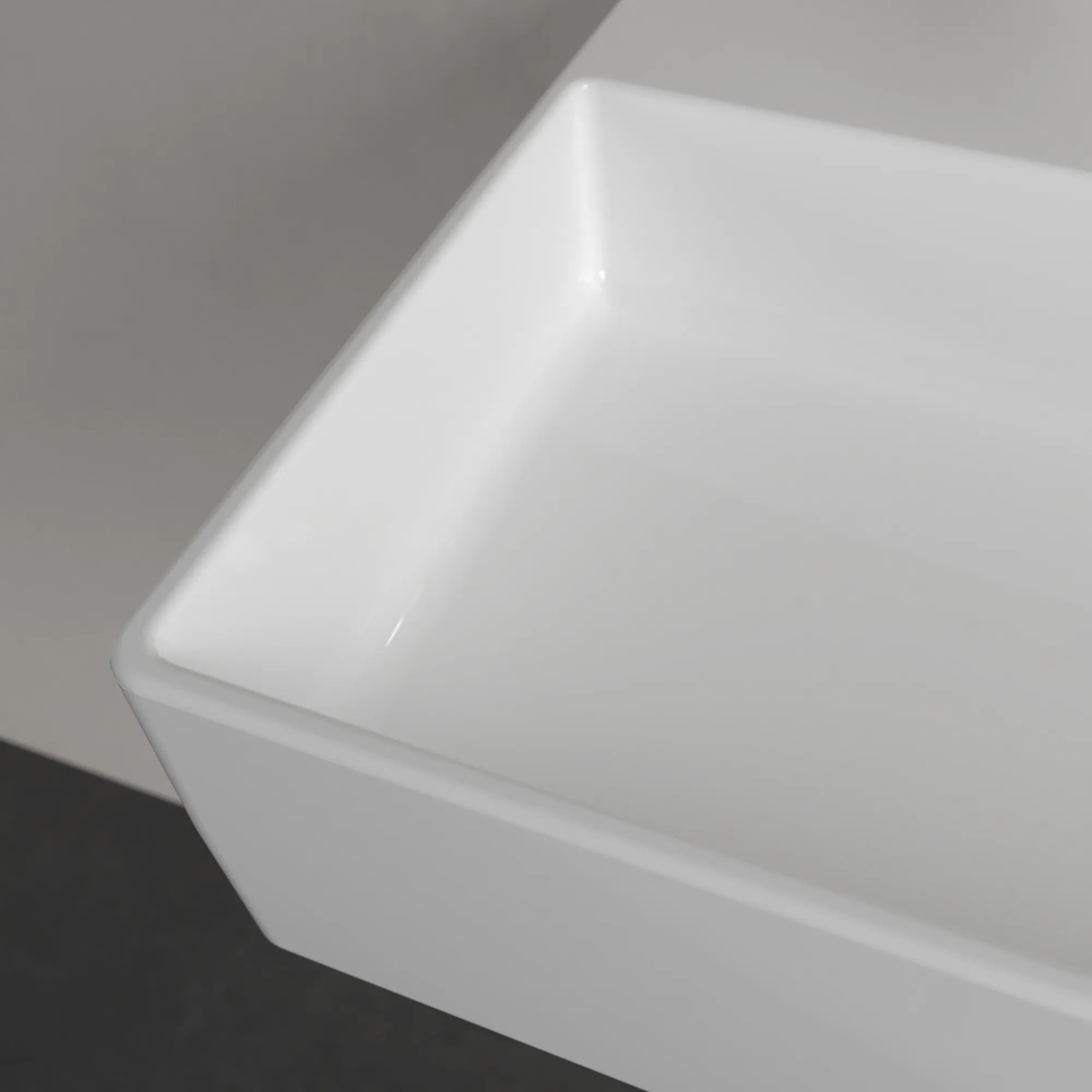 Villeroy & Boch Memento 2.0 Waschbecken TitanCeram 600x420mm Rechteck ohne Überlauf Weiß Alpin