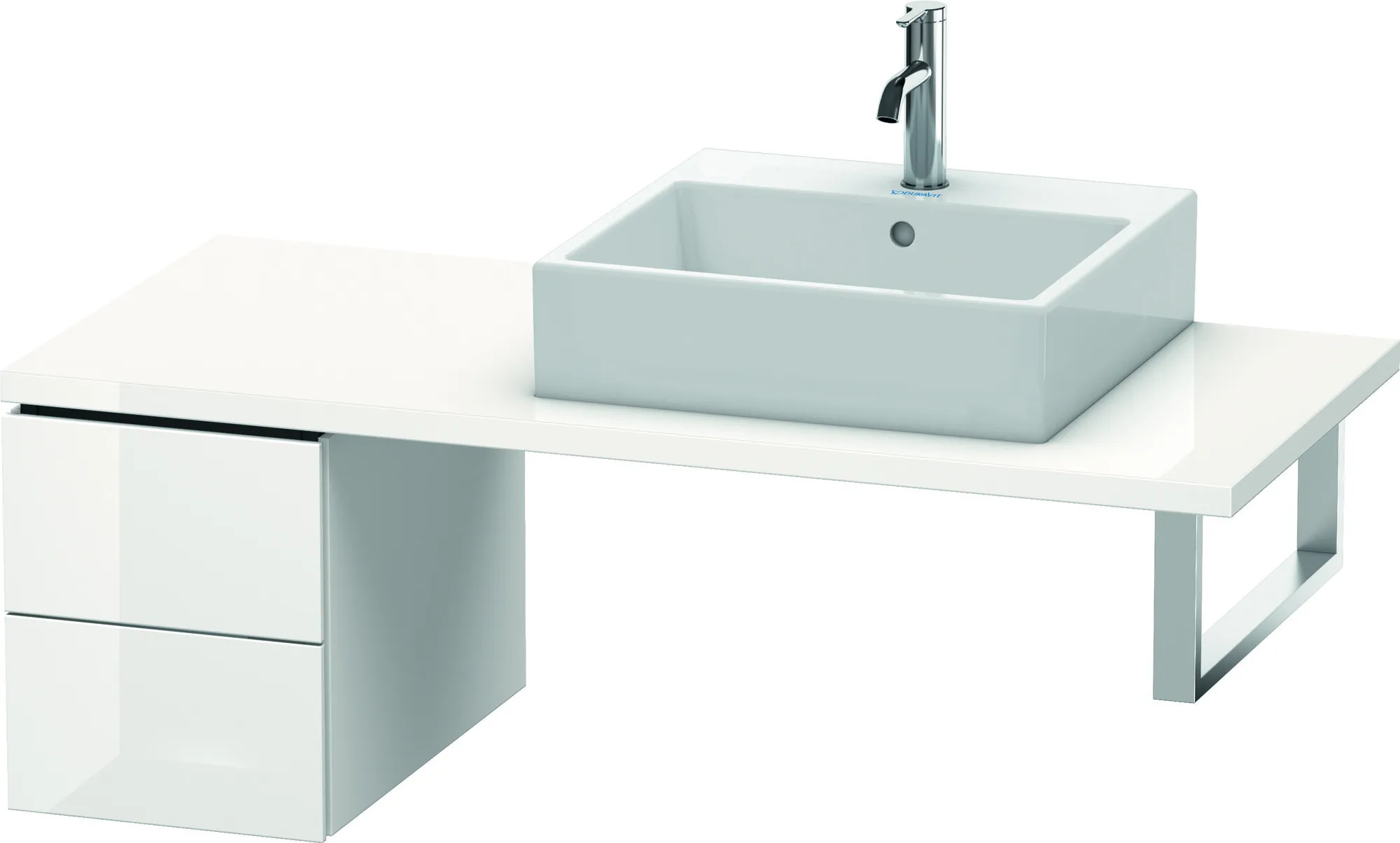 Duravit Unterschrank für Konsole „L-Cube“ 32 × 40 × 54,7 cm Weiß Hochglanz Duravit Unterschrank für Konsole „L-Cube“ 32 × 40 × 54,7 cm Weiß Hochglanz
