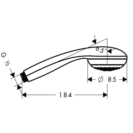 Handbrause Crometta 85 1jet chrom