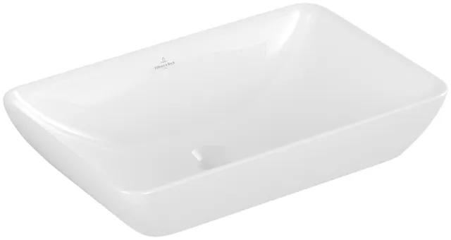 Villeroy & Boch Aufsatzwaschtisch „Venticello“ 555 × 360 × 180 mm, ohne Hahnlochbohrung in Weiß Alpin Villeroy & Boch Aufsatzwaschtisch „Venticello“ 555 × 360 × 180 mm, ohne Hahnlochbohrung in Weiß Alpin