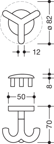 HEWI Dreifachhaken „Serie 477“