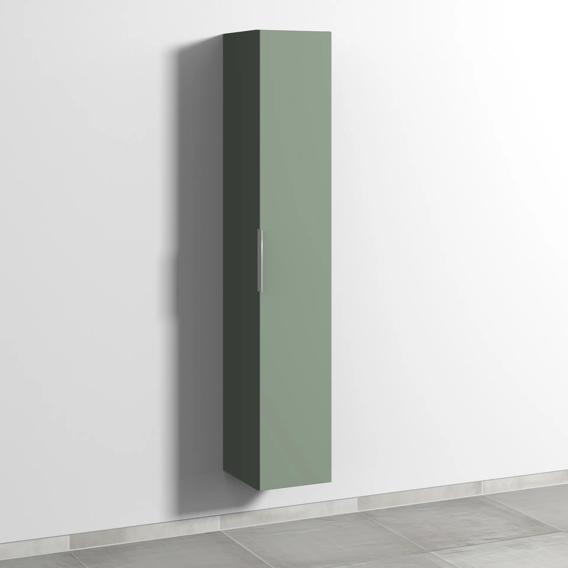 Sanipa Hochschrank „3way“ 300 × 1700 × 345 mm Anschlag rechts, in Soft-Green, Anschlag rechts