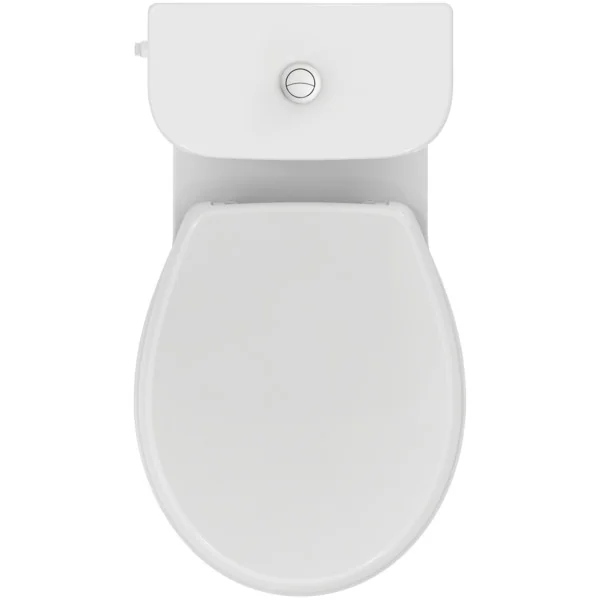 Ideal Standard Eurovit Standtiefspül-WC mit Spülkasten, seitlichem Zulauf und WC-Sitz in Weiß Ideal Standard Eurovit Standtiefspül-WC mit Spülkasten, seitlichem Zulauf und WC-Sitz in Weiß