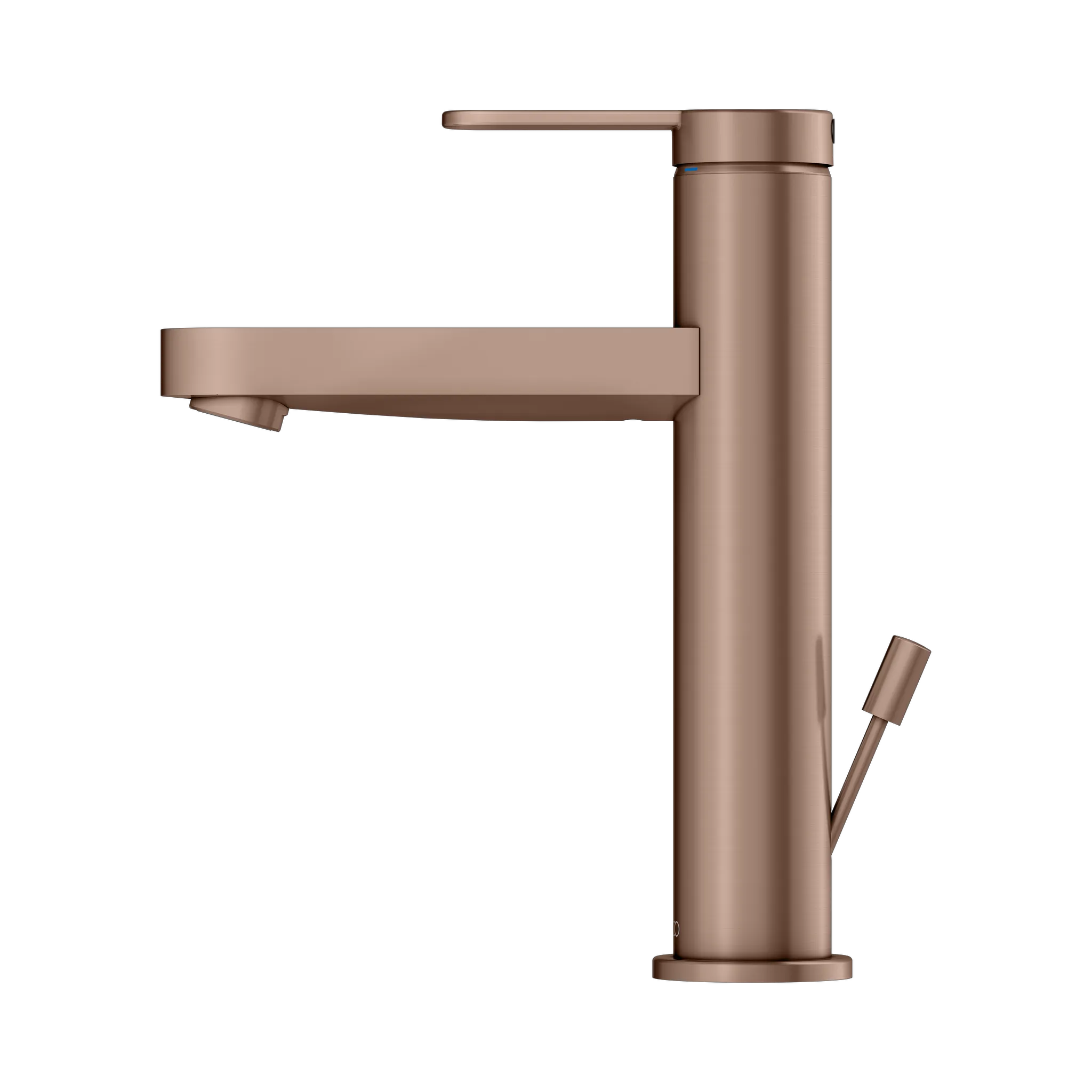 IXMO Einhebel-Waschtischmischer 130 IXMO Flat, Rosette rund Rotgold gebürstet