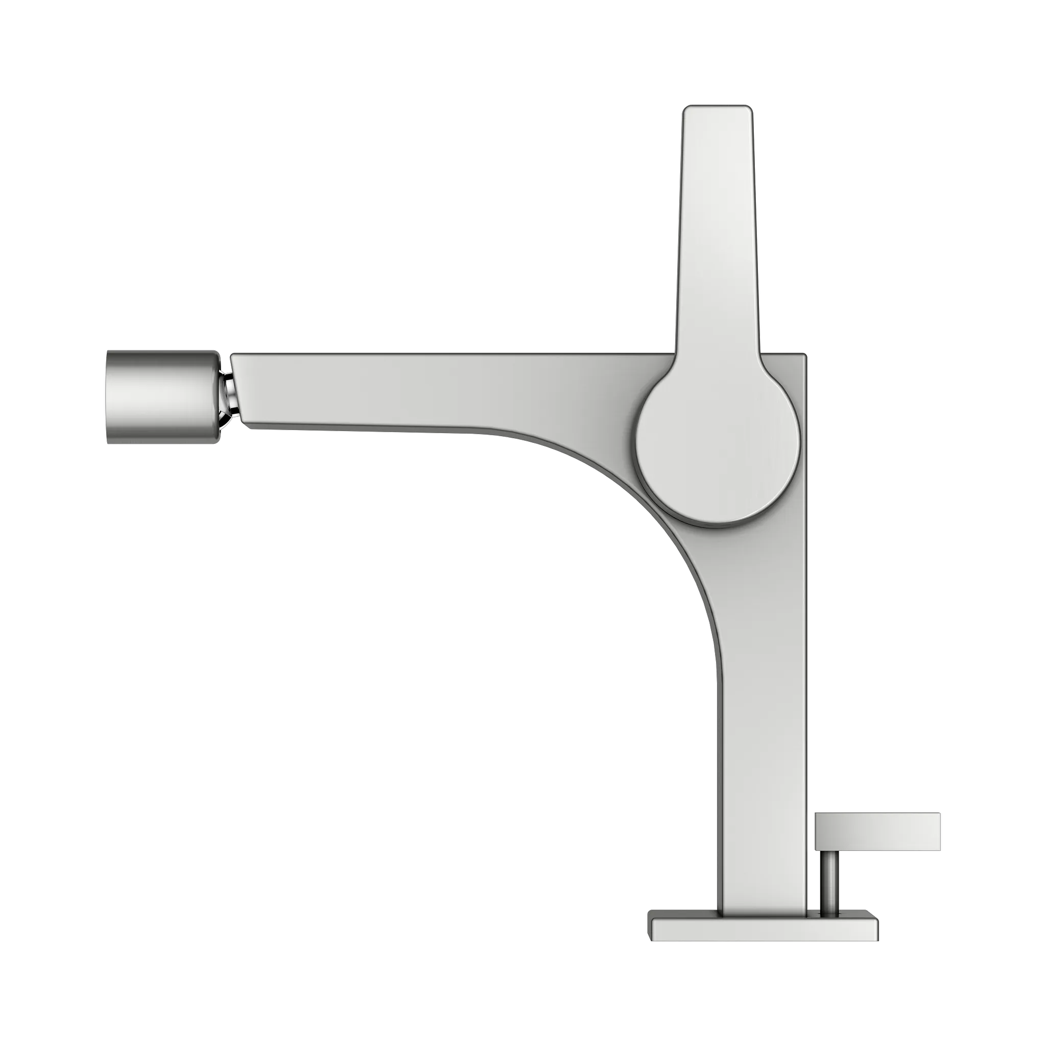 KEUCO EDITION 11 Einhebel-Bidetmischer mit Zugstangen-Ablaufgarnitur Edelstahl-finish