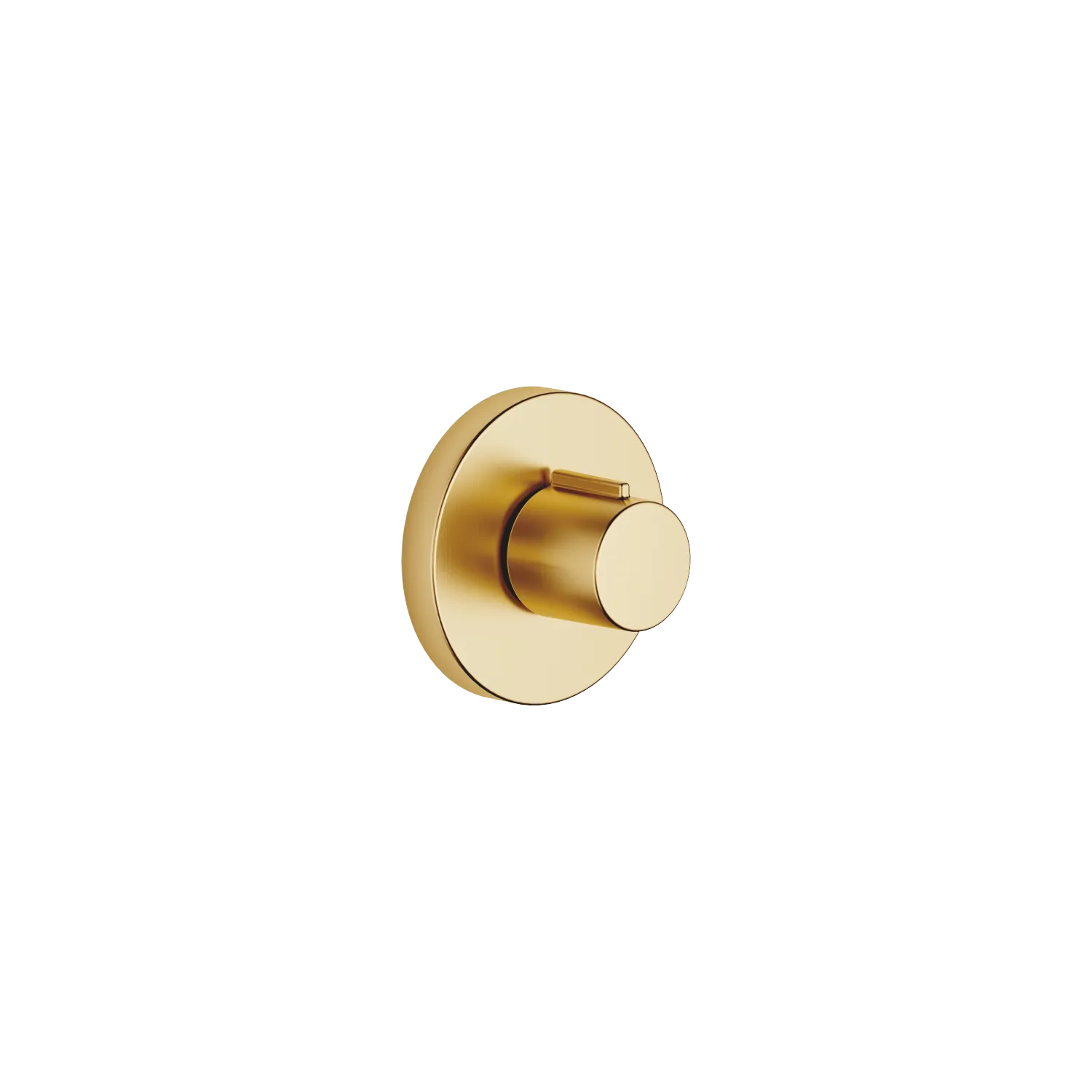Dornbracht META Unterputzventil, rechtsschließend, Gold gebürstet PVD, Rosette Ø 60 mm, Oberteil mit ablängbarer Spindel und Hülse