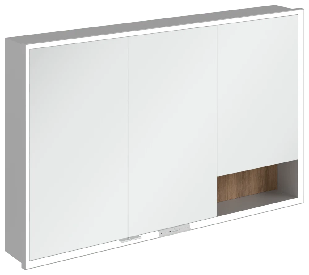 Villeroy & Boch Einbau-Spiegelschrank My View+ A48212 1200x750x168mm Kansas Oak mit Beleuchtung Villeroy & Boch Einbau-Spiegelschrank My View+ A48212 1200x750x168mm Kansas Oak mit Beleuchtung