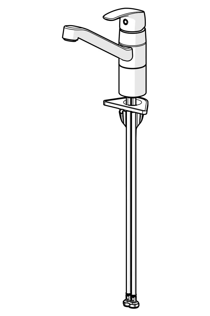 HansaPINTO Küchenarmatur Hansapinto 2017, Einhebelmischer, Chrom, DN15, Ausladung 213 mm