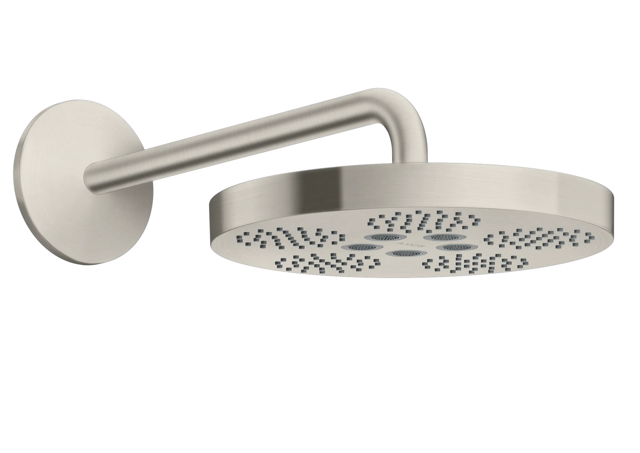 Hansgrohe AXOR One Kopfbrause 280 1jet mit Brausearm, Edelstahl Optic