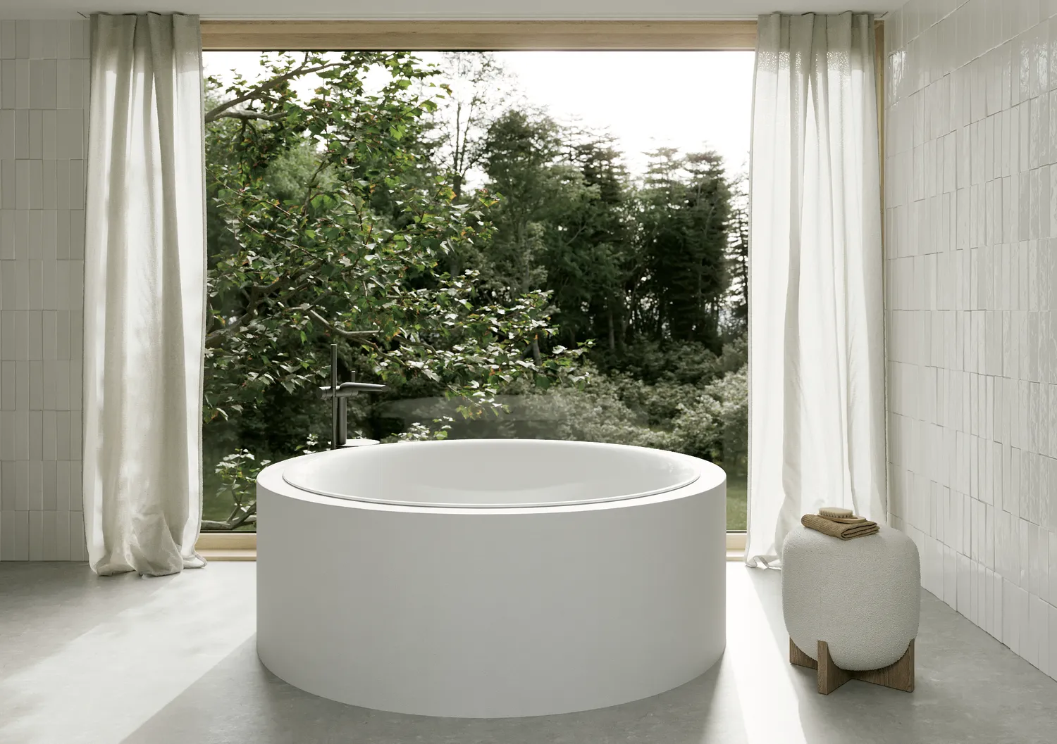 BettePond Oval Badewanne, glasierter Titan-Stahl, weiß, 1500 x 1500 mm, 8 mm Randhöhe, Einbau, 1- oder 2-Sitzer BettePond Oval Badewanne, glasierter Titan-Stahl, weiß, 1500 x 1500 mm, 8 mm Randhöhe, Einbau, 1- oder 2-Sitzer