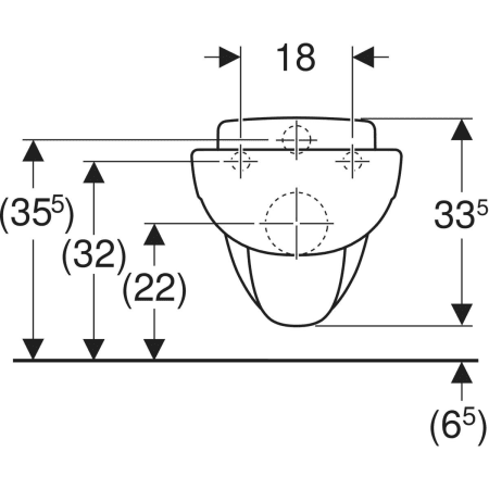 Wand-Tiefspül-WC „Bambini“ in weiß alpin Wand-Tiefspül-WC „Bambini“ in weiß alpin