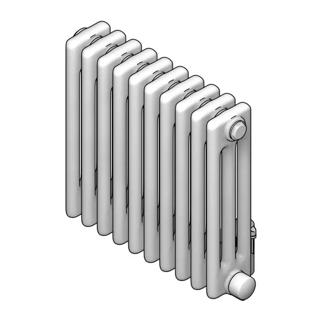 Zehnder Design-Elektroheizkörper 50,2 × 60 cm in Verkehrsweiß (RAL 9016, glänzend)