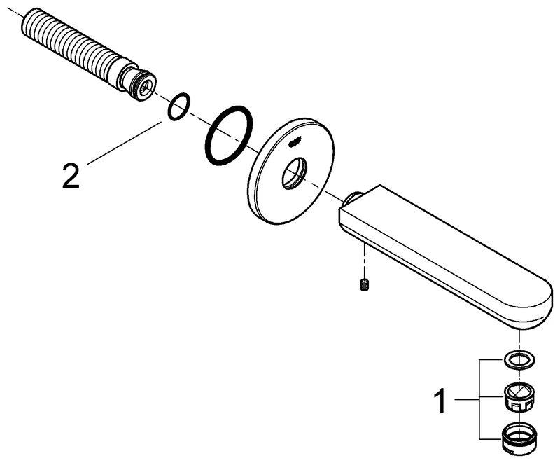 Wanneneinlauf Eurosmart Cosmopolitan 13261, Wandmontage, Ausladung 170 mm, chrom Wanneneinlauf Eurosmart Cosmopolitan 13261, Wandmontage, Ausladung 170 mm, chrom