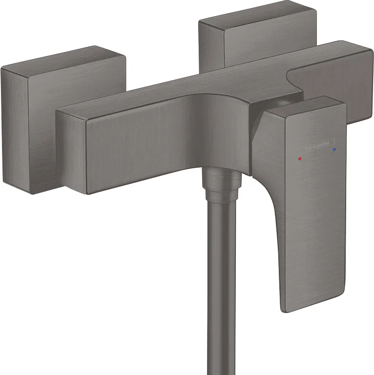 Hansgrohe Metropol Brausenmischer Aufputz, Brushed Black Chrome, Stichmaß 150 ± 12 mm, max. Durchfluss 16 l/min