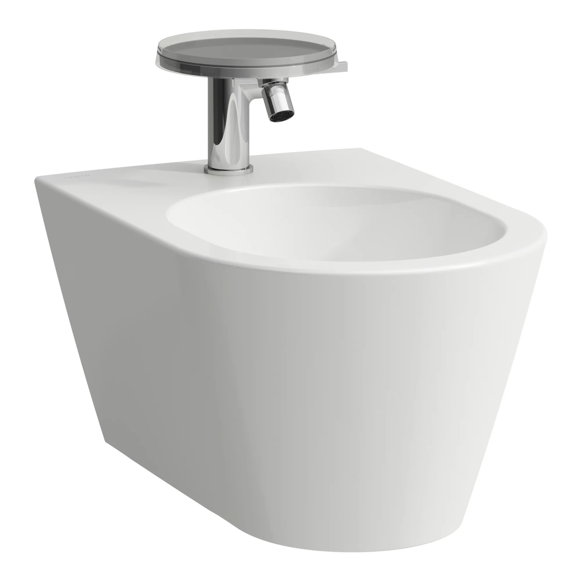 Wandbidet Kartell • 545x370 1 Hahnloch ohne seitliches Loch für Wasseranschluss weiß