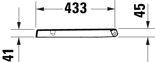 Duravit Univ. WC-Sitz Eckig Tief 448mm Üblap., Edelstahl Duravit Univ. WC-Sitz Eckig Tief 448mm Üblap., Edelstahl
