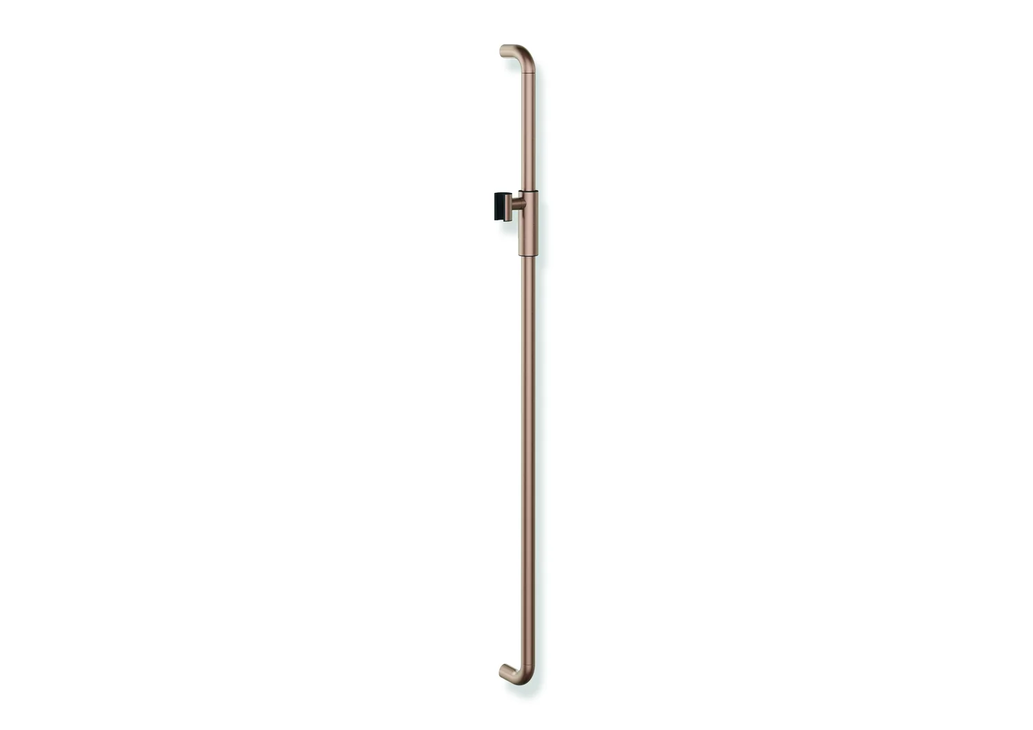HEWI Brausehalterstange Serie 480, PVD beschichtet, Achsmaß 1100 mm, Durchmesser 25 mm, Farbe RB (Kupfer gebürstet)