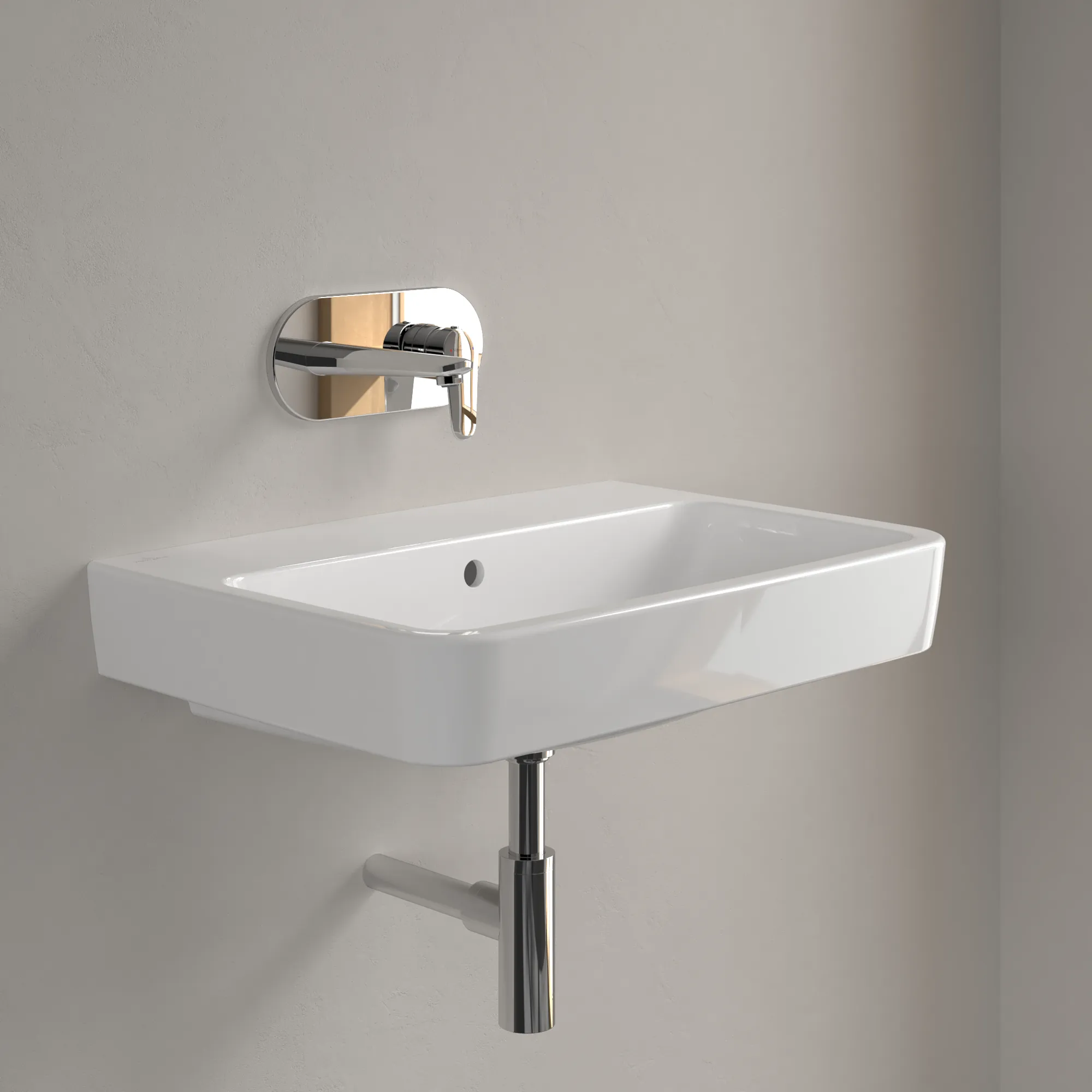 Villeroy & Boch Einbau-/Aufsatz Wandwaschtisch geschliffen „O.novo“ 650 × 460 × 175 mm, für Becken mittig, ohne Hahnlochbohrung in Weiß Alpin Villeroy & Boch Einbau-/Aufsatz Wandwaschtisch geschliffen „O.novo“ 650 × 460 × 175 mm, für Becken mittig, ohne Hahnlochbohrung in Weiß Alpin