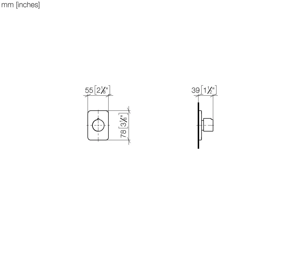 Unterputzventil rechtsschließend LULU Chrom 36607710 Unterputzventil rechtsschließend LULU Chrom 36607710