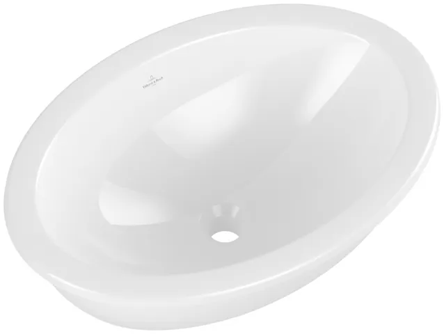 Villeroy & Boch Unterbauwaschtisch aus TitanCeram „Loop & Friends“ 660 × 470 × 230 mm, ohne Hahnlochbohrung in Weiß Alpin Villeroy & Boch Unterbauwaschtisch aus TitanCeram „Loop & Friends“ 660 × 470 × 230 mm, ohne Hahnlochbohrung in Weiß Alpin