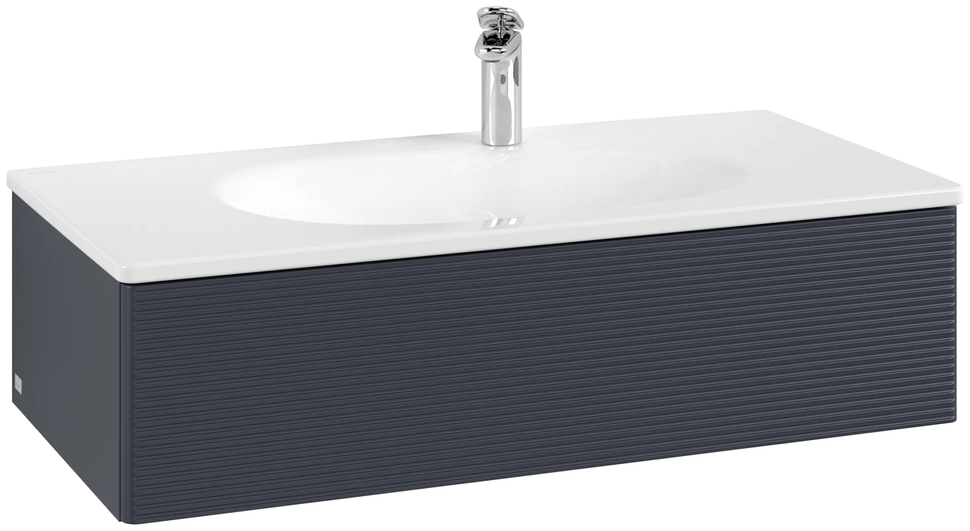 Villeroy & Boch Antao Waschbeckenunterschrank K02, 988x256x493mm, Midnight Blue Matt Lacquer