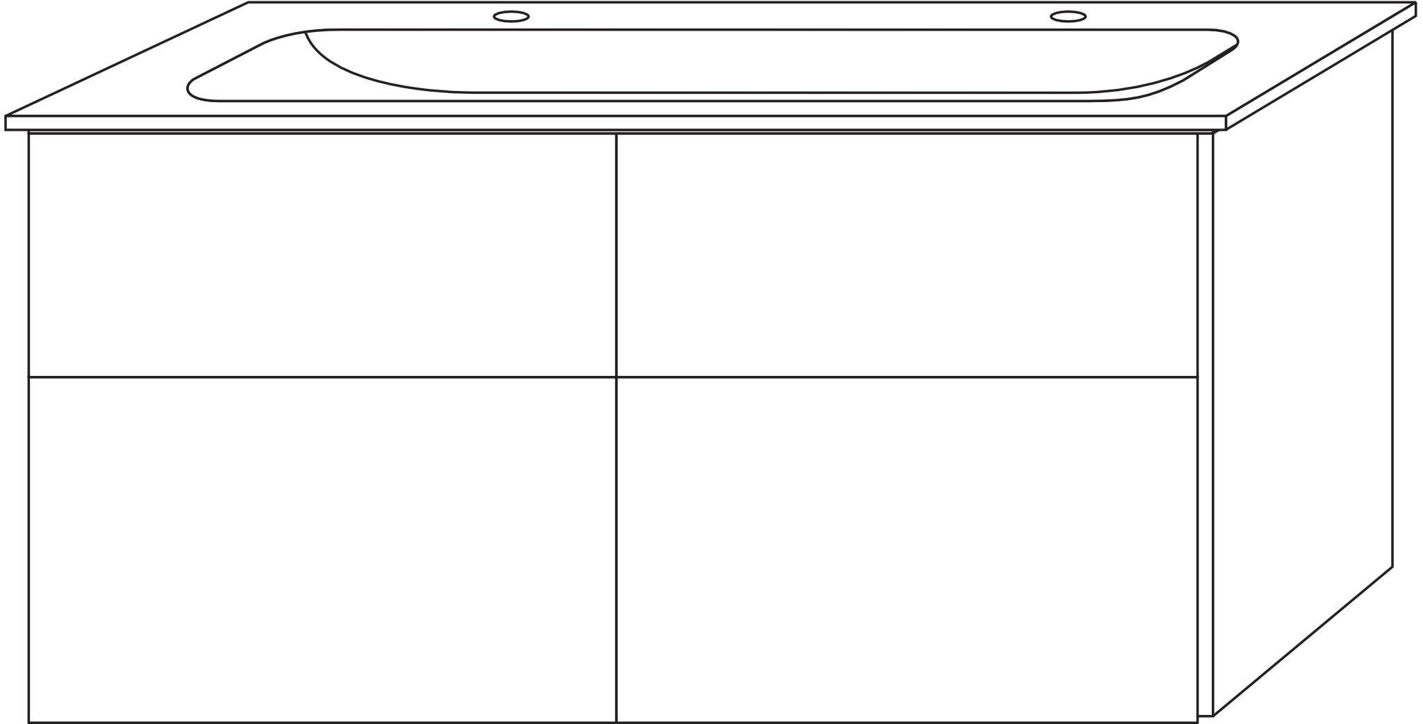 Sanipa Keramik-Waschtisch-Waschtischunterschrank mit Waschtischunterschrank „3way“ 1190 × 582 × 497 mm in Anthrazit (glanz), mit Hahnlochbohrung, Becken mittig Sanipa Keramik-Waschtisch-Waschtischunterschrank mit Waschtischunterschrank „3way“ 1190 × 582 × 497 mm in Anthrazit (glanz), mit Hahnlochbohrung, Becken mittig