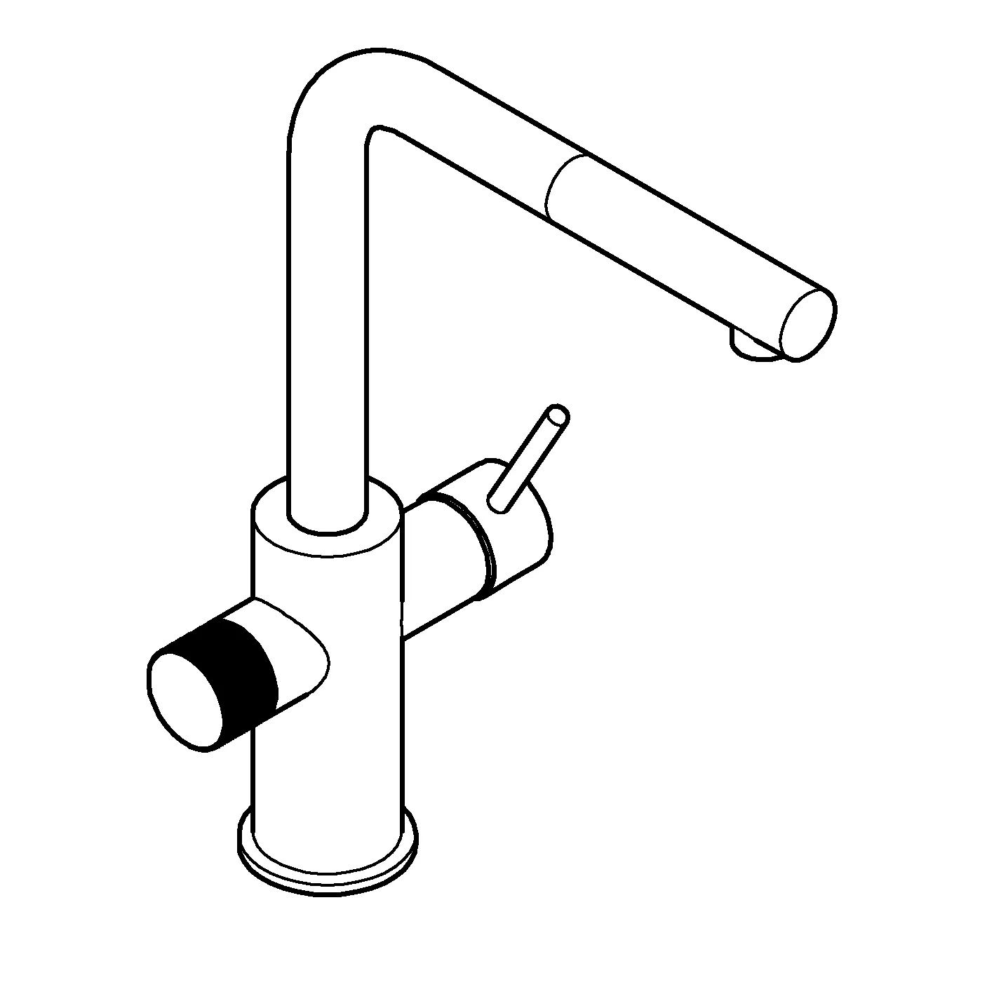 Grohe Blue Pure Minta, Einhand-Spültischbatterie, phantom black Grohe Blue Pure Minta, Einhand-Spültischbatterie, phantom black