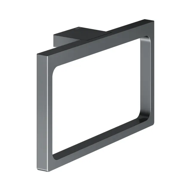 Edition 11 11121130000 Handtuchring Schwarzchrom gebürstet Edition 11 11121130000 Handtuchring Schwarzchrom gebürstet