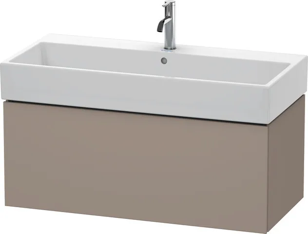 Duravit Waschtischunterschrank wandhängend „L-Cube“ 98,4 × 39,4 × 45,9 cm Basalt Matt