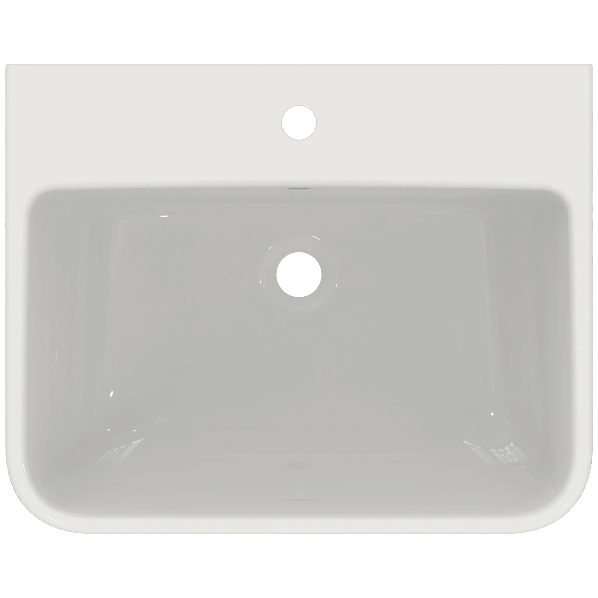 Waschbecken „i.lifeB“ 60 × 48 × 18 cm, Hahnlochposition mittig