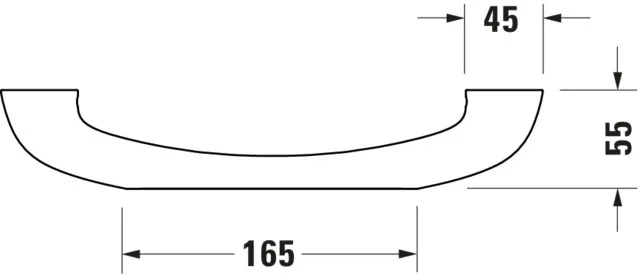 Duravit Badewannengriff 792804 31,1 cm in chrom