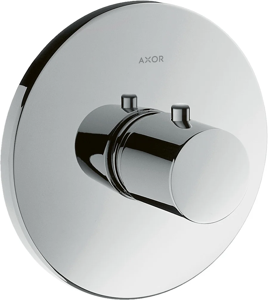 Hansgrohe AXOR Uno Thermostatmischer Unterputz HighFlow Fertigset Chrom - maximale Durchflussmenge 59 l/min, einstellbare Temperaturbegrenzung, mit Schalldämpfer