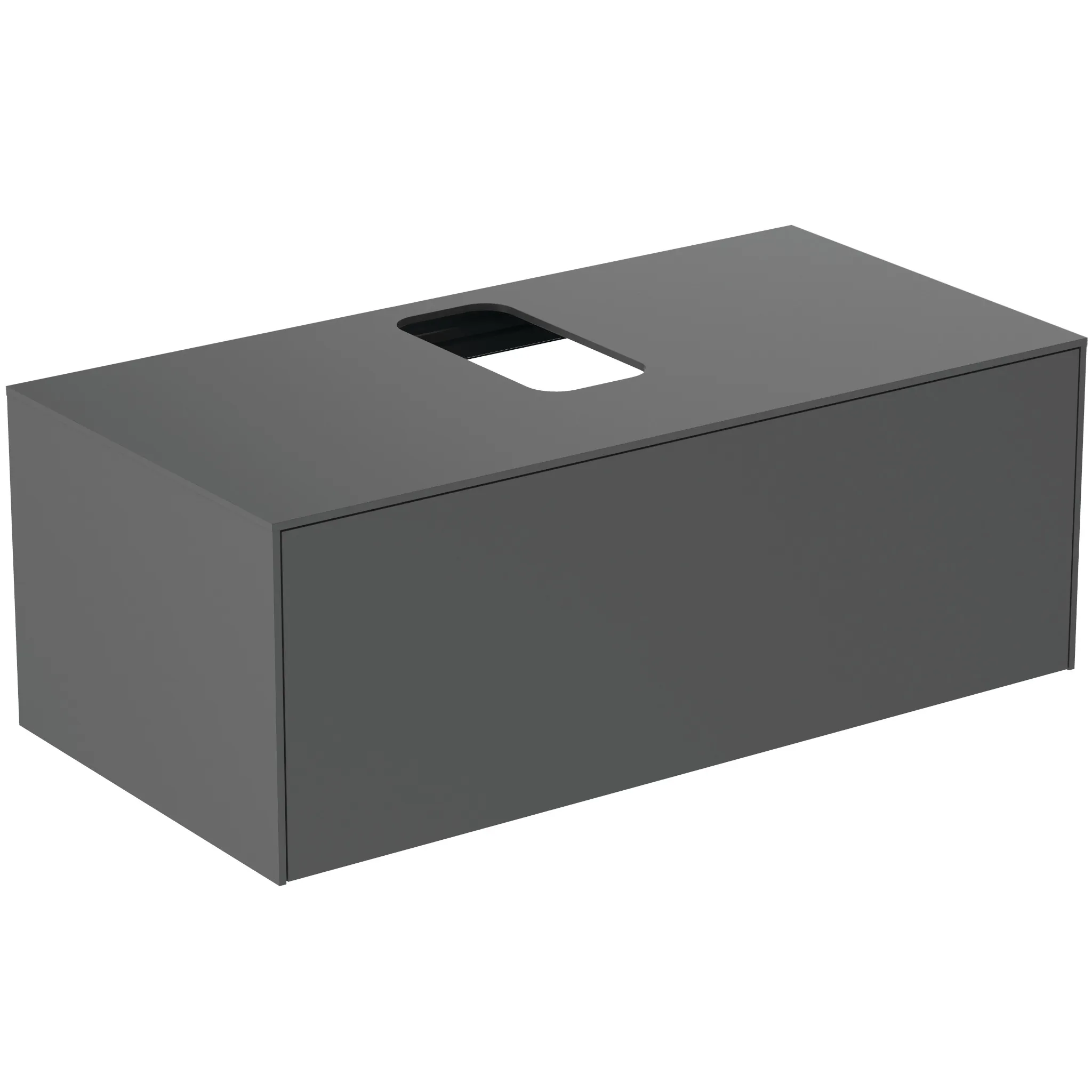 Ideal Standard Waschtischunterschrank „Conca“ 100,2 × 37 × 50,5 cm Anthrazit matt lackiert Ideal Standard Waschtischunterschrank „Conca“ 100,2 × 37 × 50,5 cm Anthrazit matt lackiert