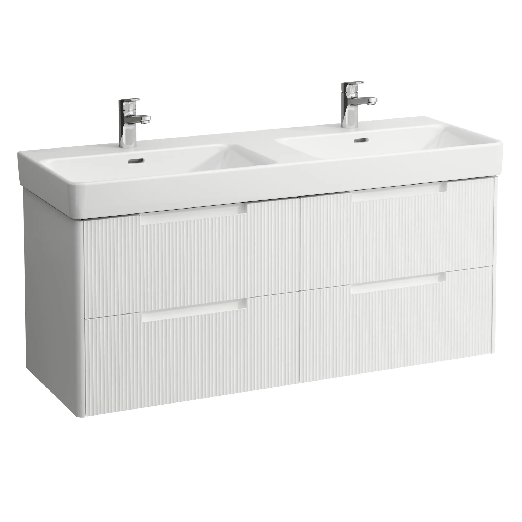 Laufen Waschtischunterbau JUNA für PRO S, 4 Schubladen, Griffmulde, WT H814968, weiß matt Laufen Waschtischunterbau JUNA für PRO S, 4 Schubladen, Griffmulde, WT H814968, weiß matt