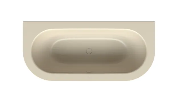 Bette BetteStarlet I Badewanne, oval, Jasmin, 1.650 x 750 mm, Randhöhe 30 mm, 2-Sitzer, Einbau, glasierter Titan-Stahl