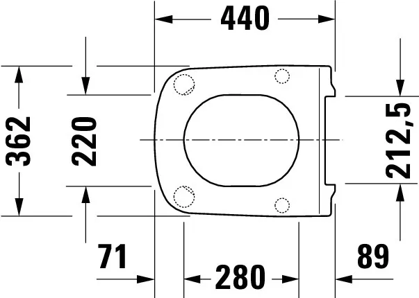 Duravit WC-Sitz „DuraStyle“ Vital 37,7 × 44,7 × 4,3 cm