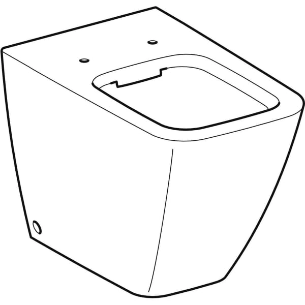 Stand-Tiefspül-WC „iCon Square“ 35 × 40,5 × 56 cm ohne Spülrand Stand-Tiefspül-WC „iCon Square“ 35 × 40,5 × 56 cm ohne Spülrand