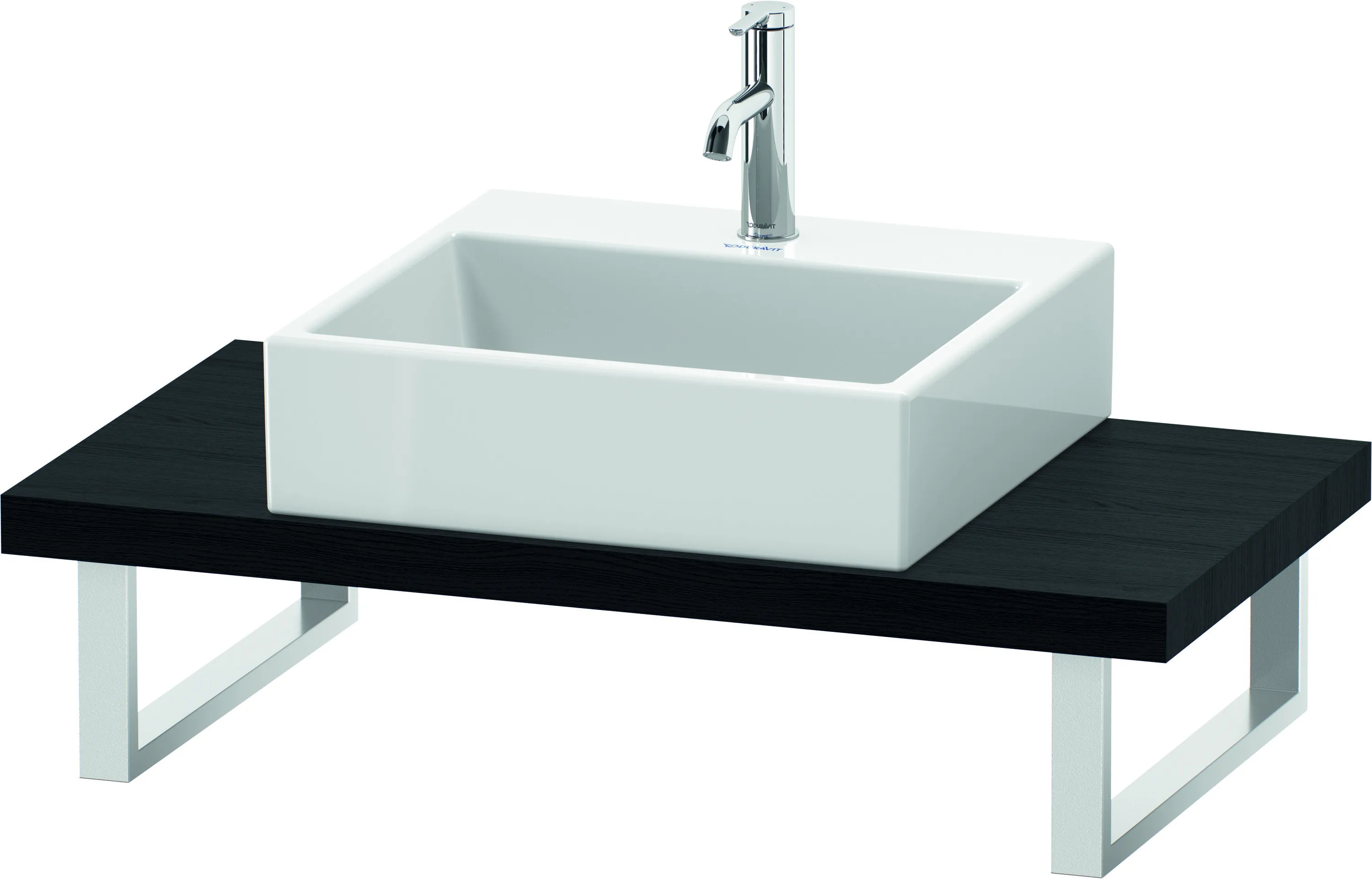 Duravit Konsole „L-Cube“ in Eiche Schwarz