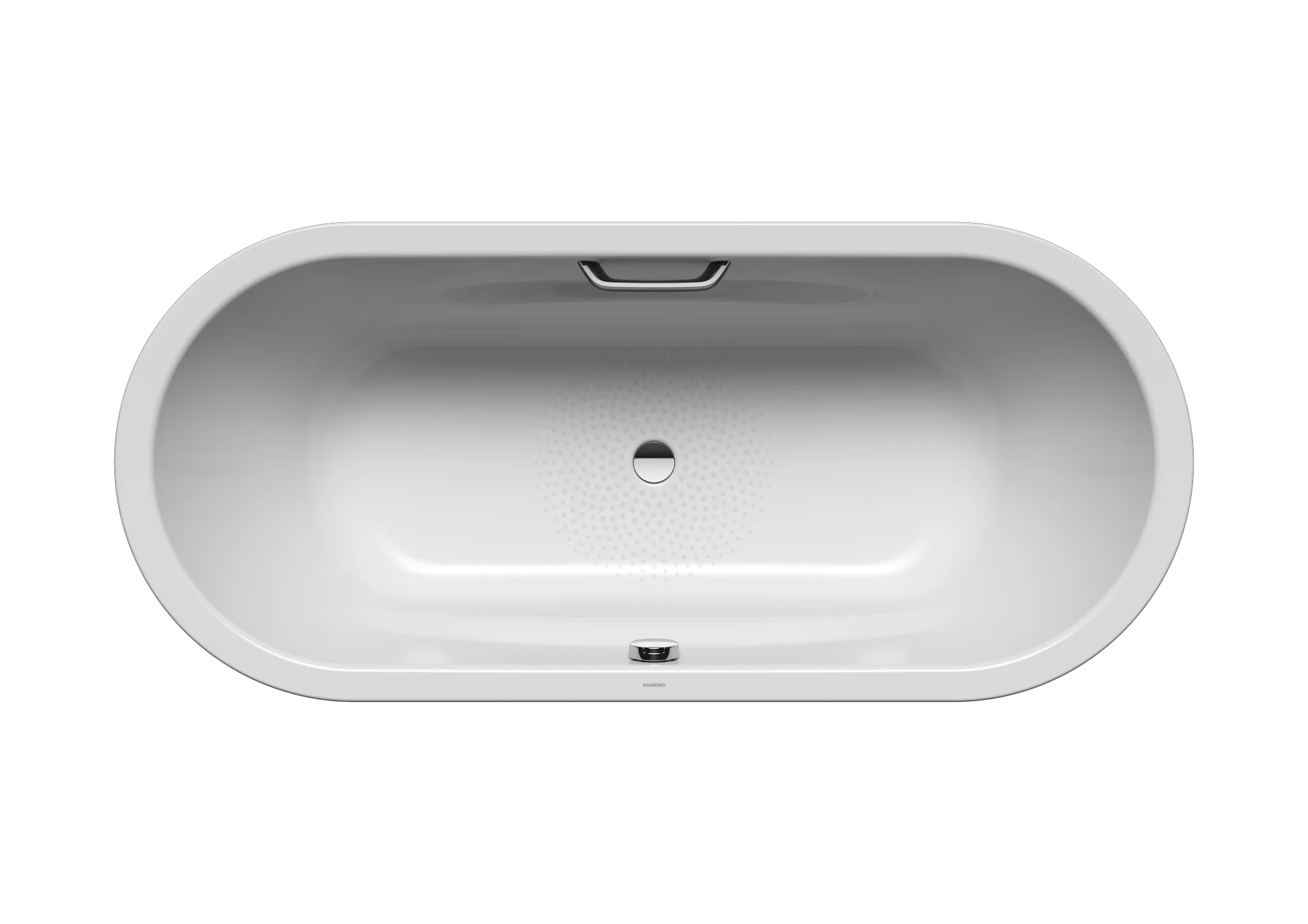 Kaldewei Badewanne „Vaio Duo Oval“ oval 180 × 80 cm, mit Grifflochbohrungen in manhattan