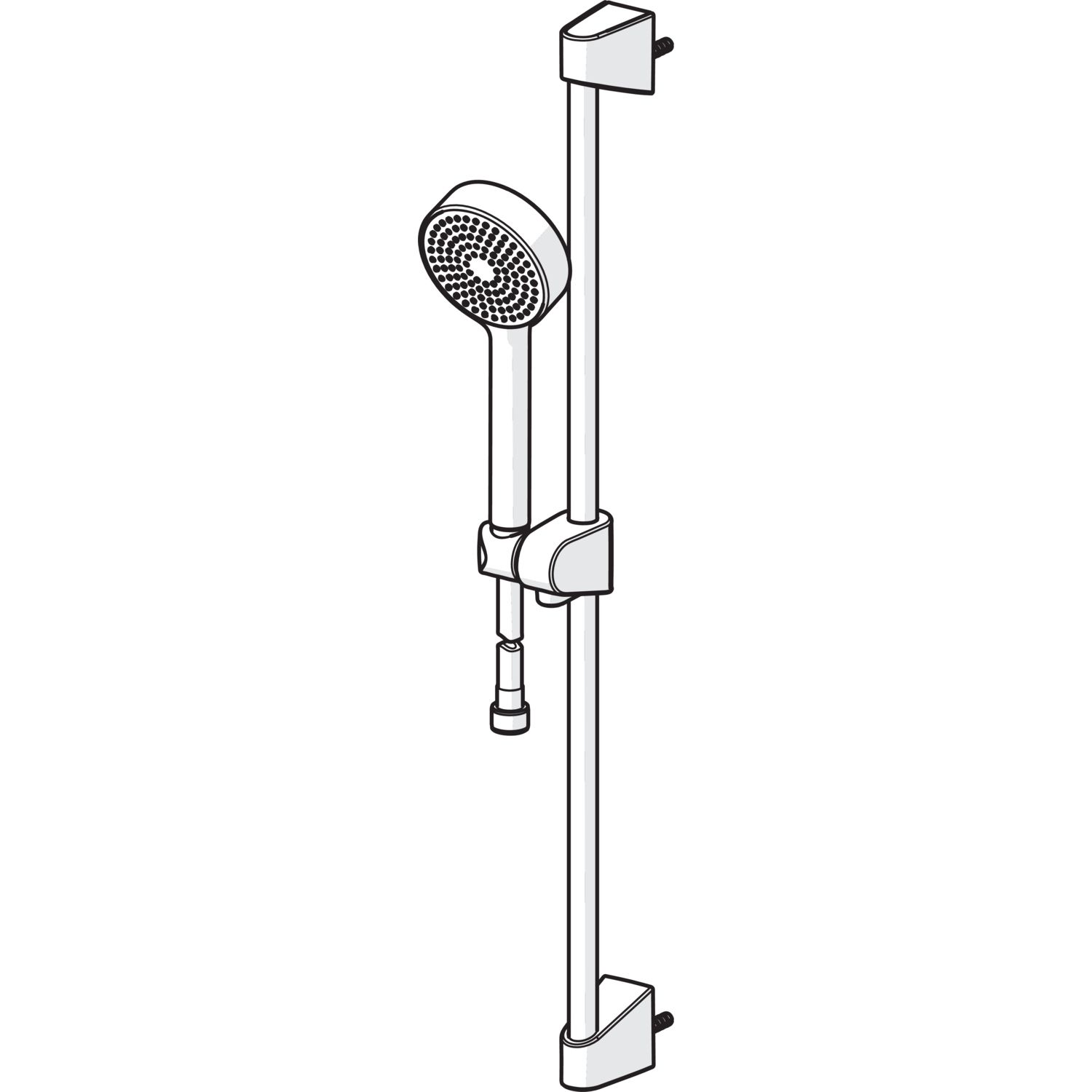 Wandstangengarnitur BASICJET ECO 4478 1-strahlig Chrom